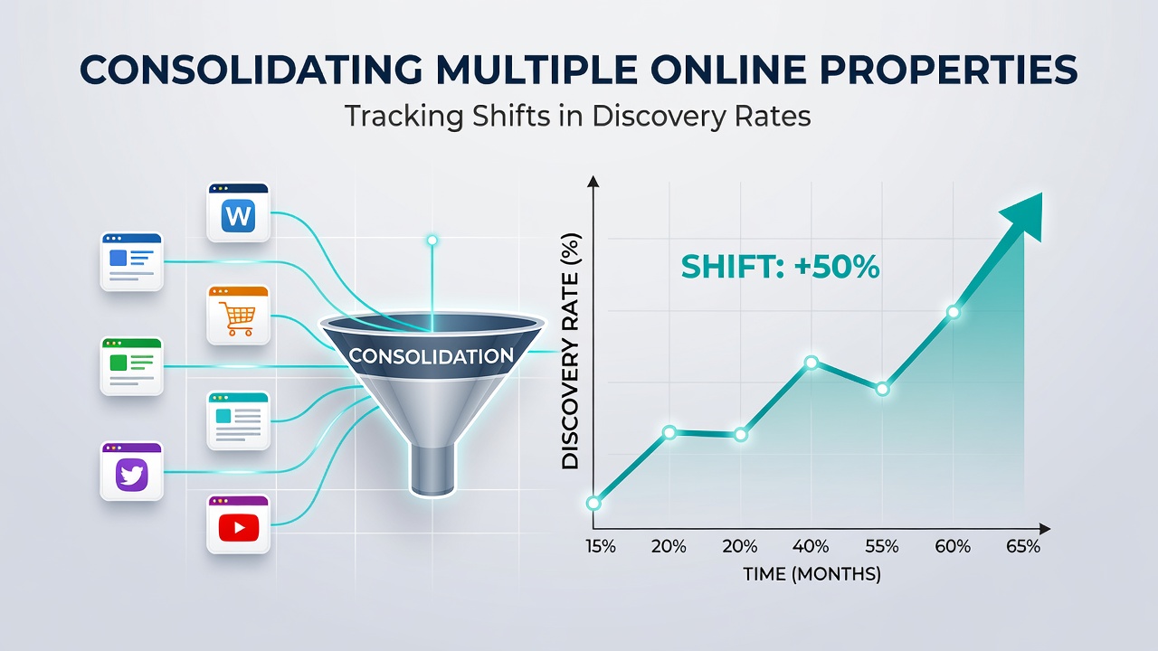 Consolidating Multiple Online Properties: Tracking Shifts in Discovery Rates