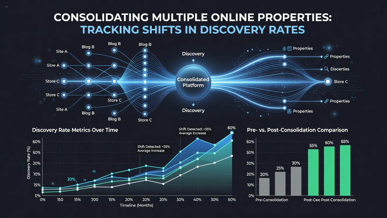 Graph illustrating discovery rate fluctuations across consolidated domains over a six-month period
