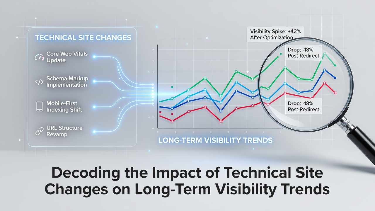 Decoding the Impact of Technical Site Changes on Long-Term Visibility Trends